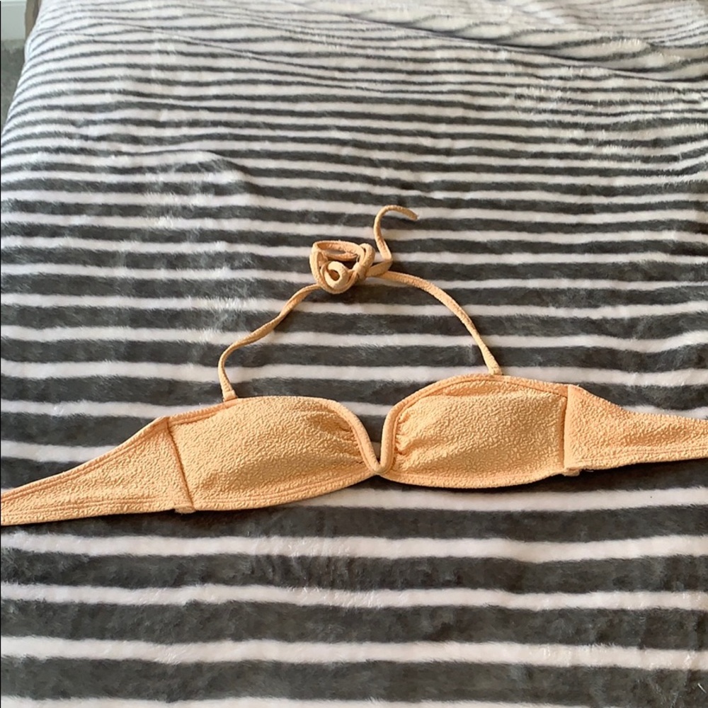 beige/ tan bikini top strap/strapless